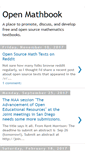 Mobile Screenshot of openmathbook.org